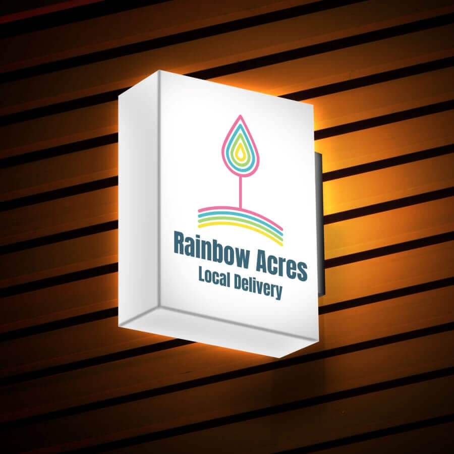 Rainbow Acres logo design
