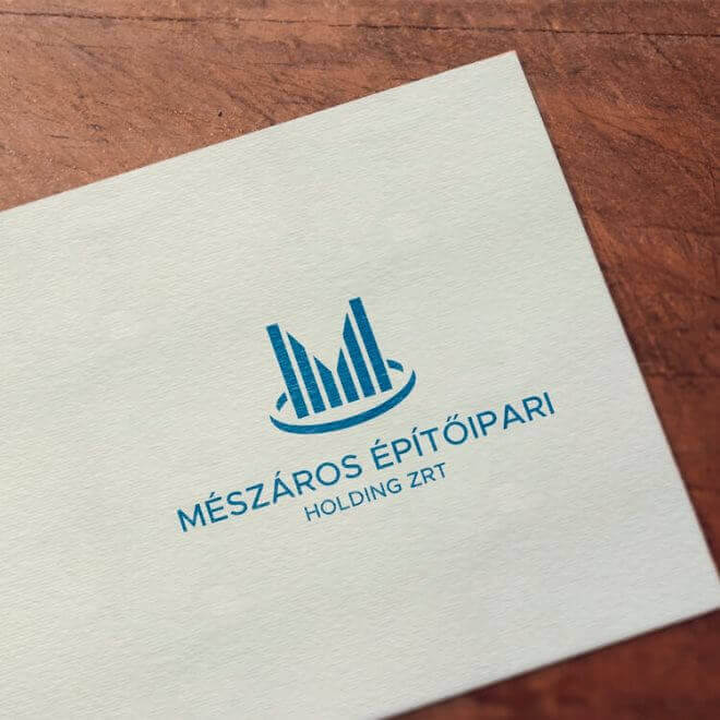Mészáros Építőipari Holding logo design