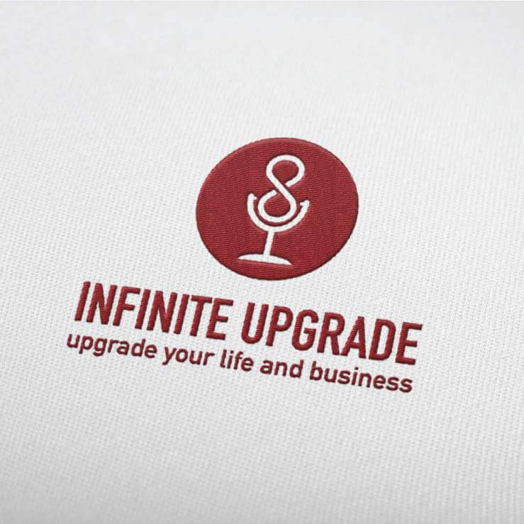 Infinite Upgrade podcast logo design
