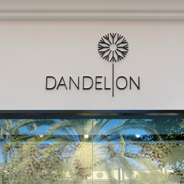 Dandelion Flower Pot logo design