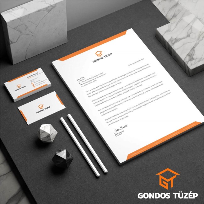 Gondos Tüzép arculat, logo design és weboldal