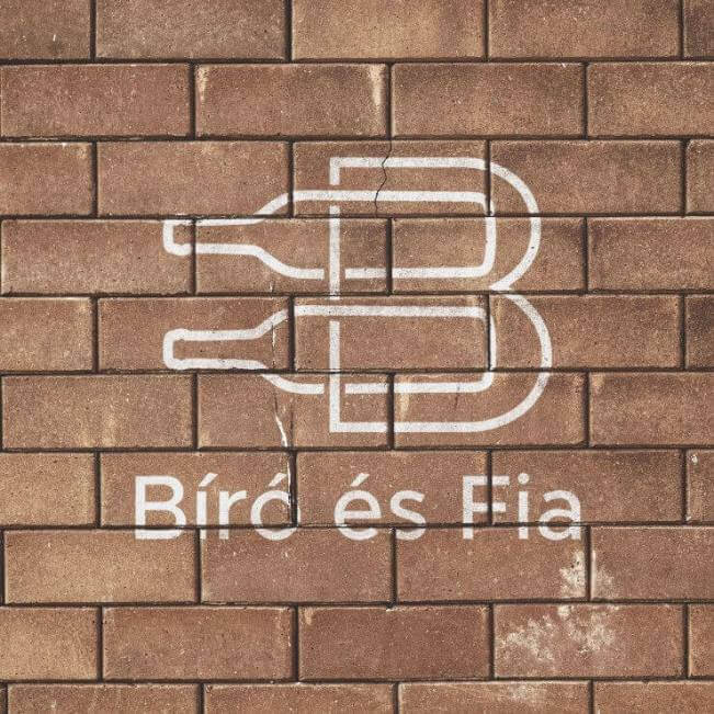 Bíró és fia borászat logó tervezés