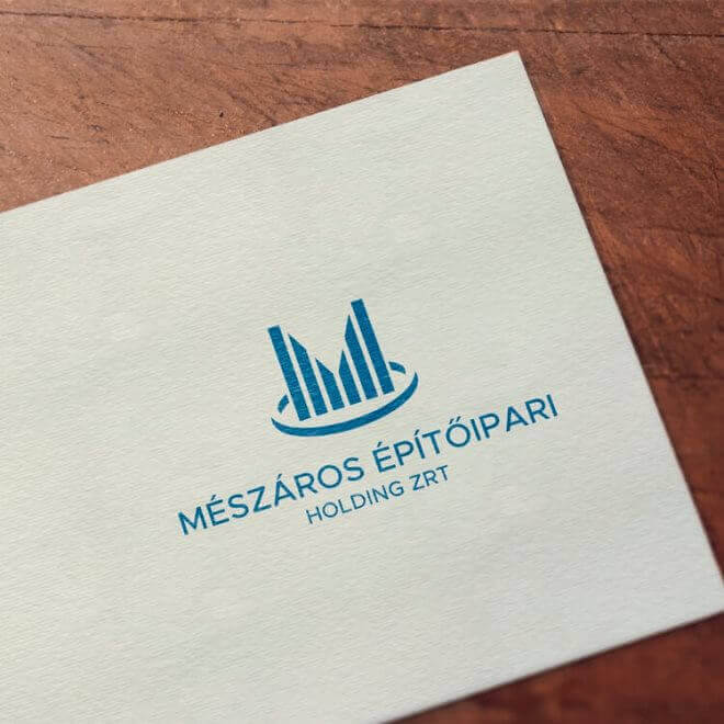 Mészáros Építőipari Holding logó tervezés