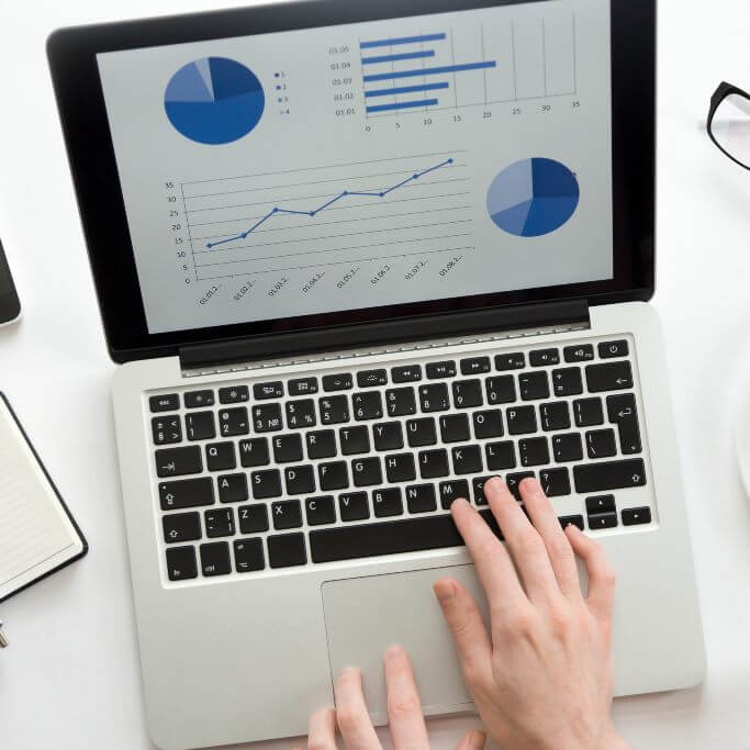Weboldal előkép egy laptopon