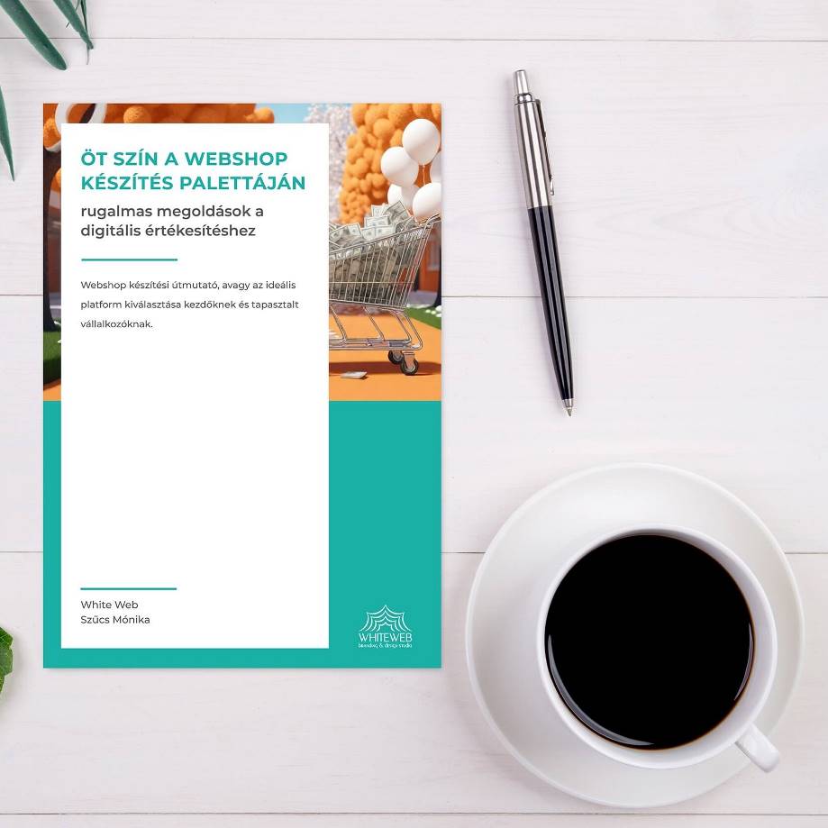 Webshop készítési útmutató mockup